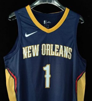 New Orleans Pelicans Williamson 1 Icon Edition Jersey navy player version